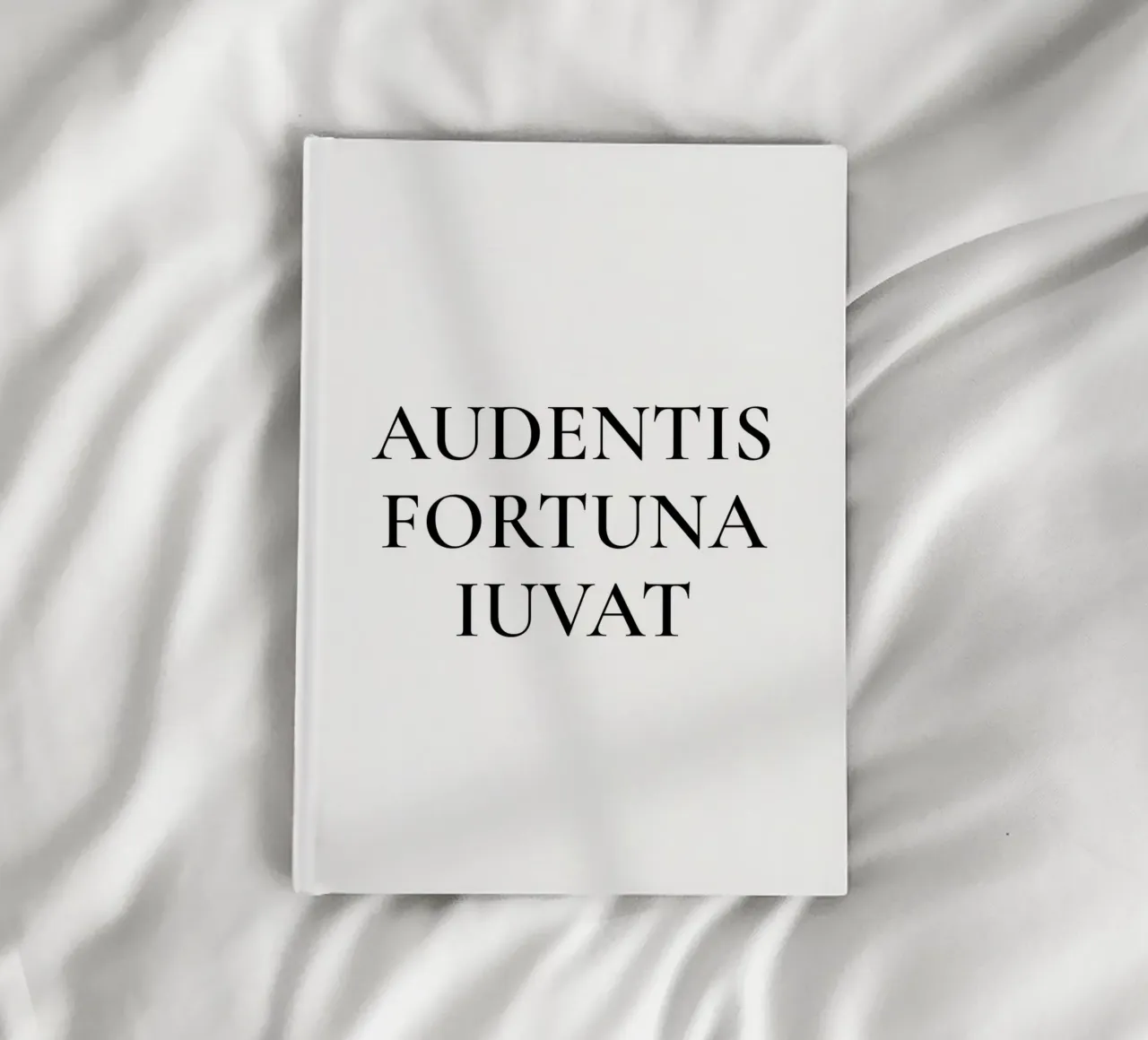 Audentis Fortuna Iuvat - Citation La fortune sourit aux audacieux carnet de notes de Paigaam Studio