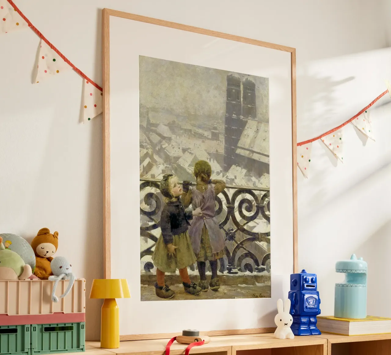 Hugo König - In visita al guardiano di San Pietro, Monaco di Baviera poster con telaio in plastica da ARTOTHEK