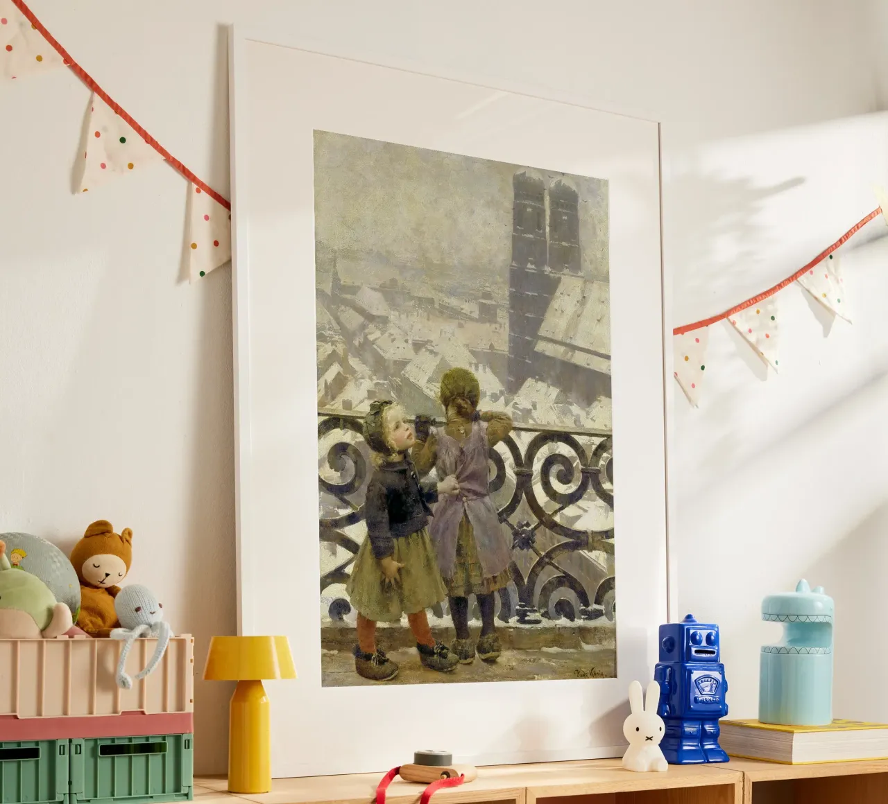 Hugo König - In visita al guardiano di San Pietro, Monaco di Baviera poster con telaio in plastica da ARTOTHEK