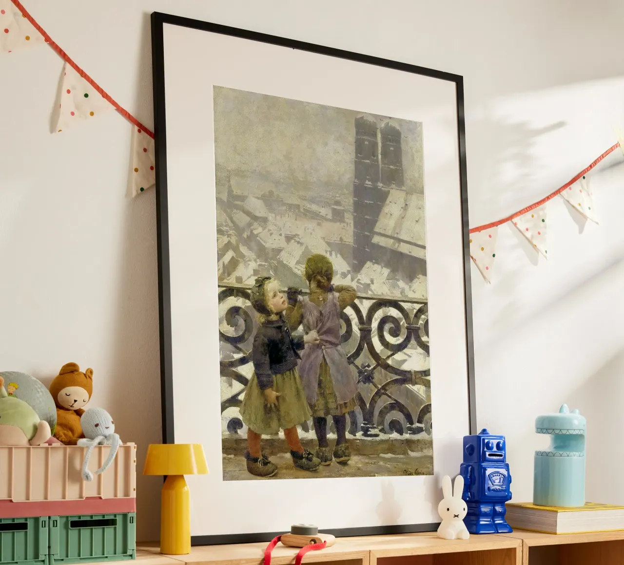 Hugo König - In visita al guardiano di San Pietro, Monaco di Baviera poster con telaio in plastica da ARTOTHEK