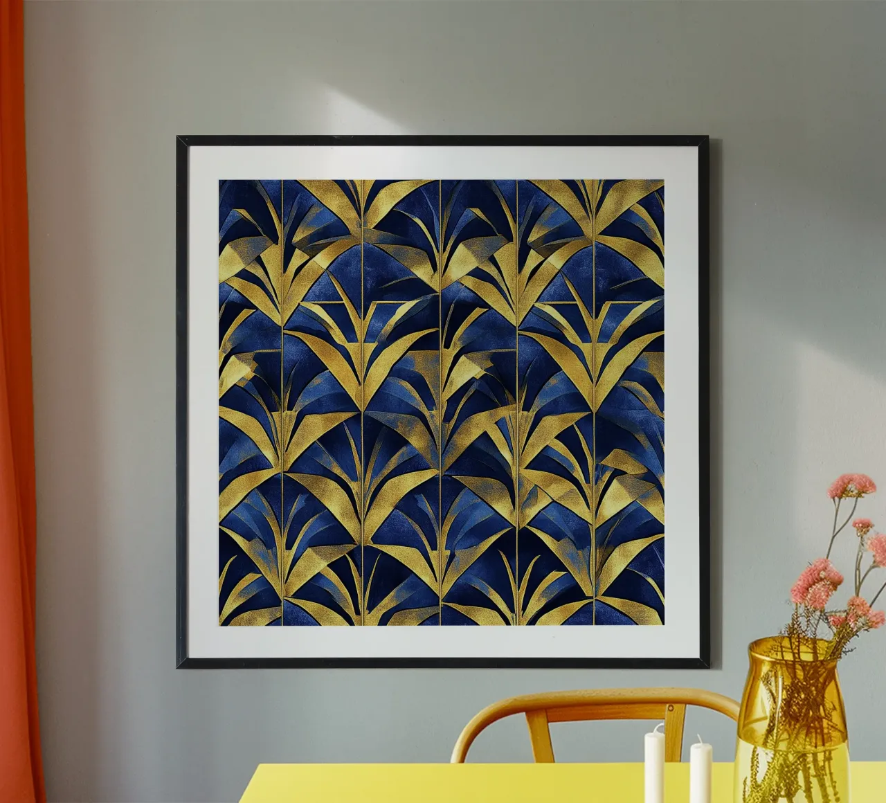 Art déco "Elegance Eternal" poster con telaio in plastica da Nikis Art Studio