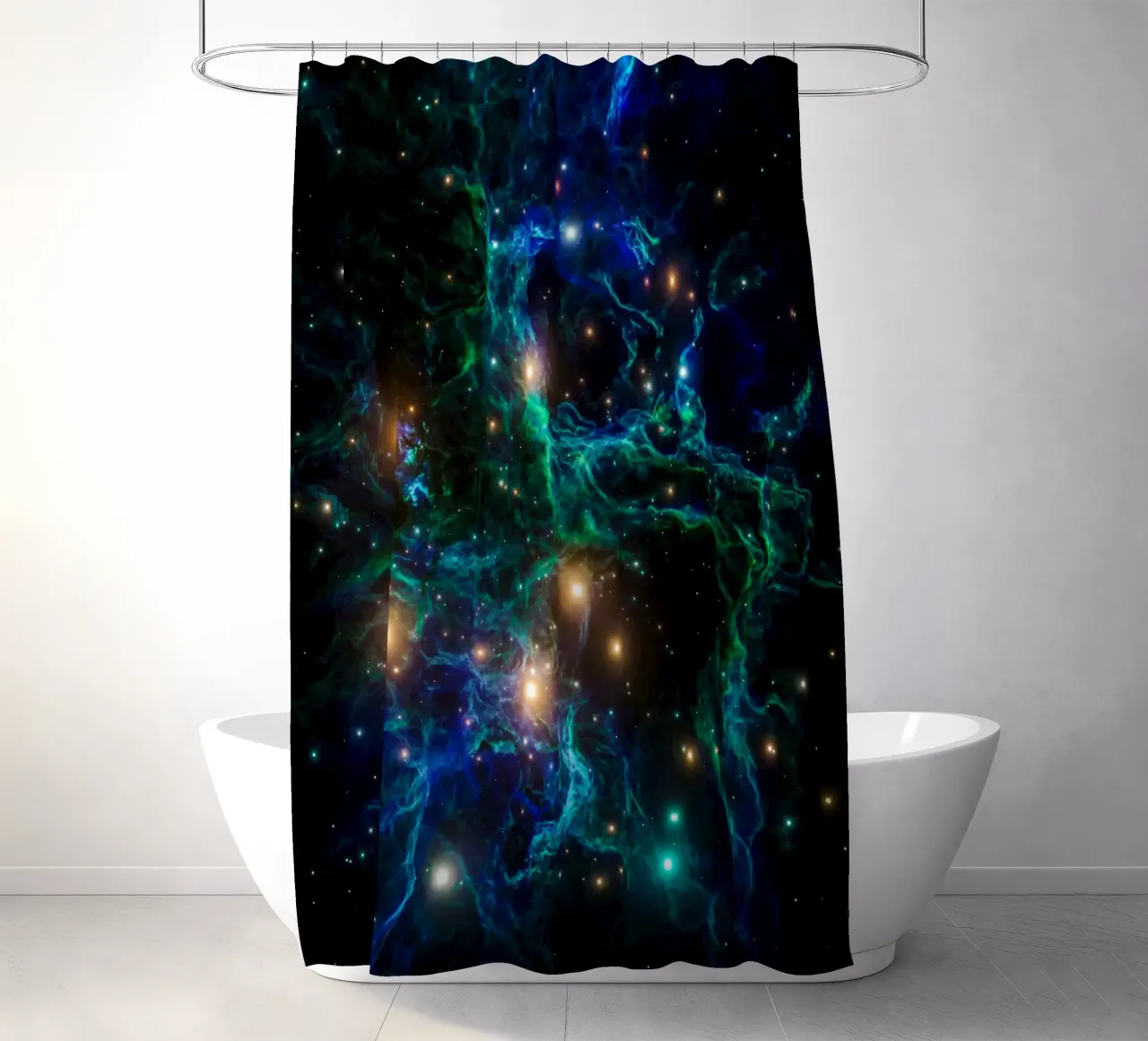 Celestique shower curtain by Stellar Dream Art