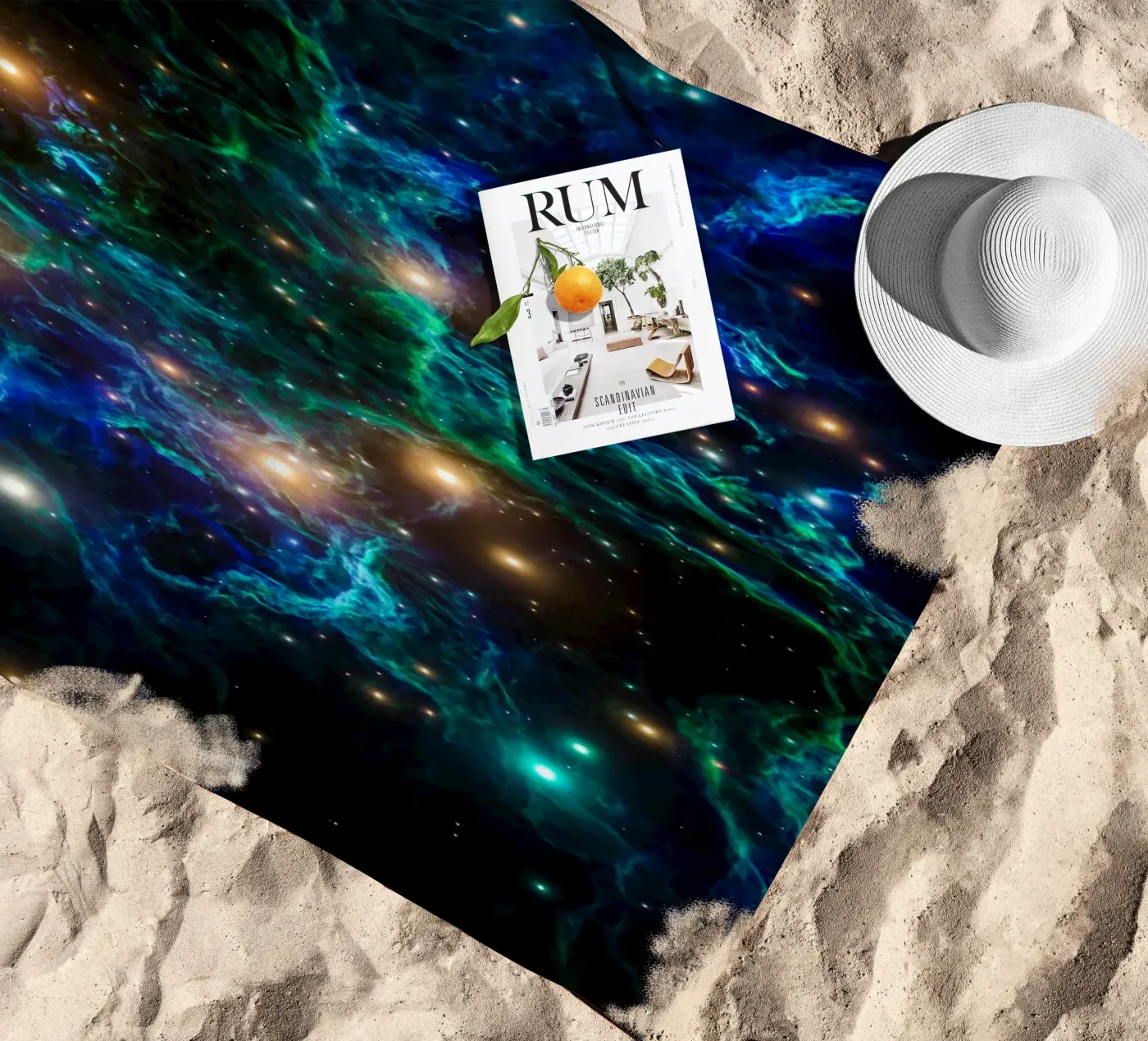 Celestique strandhanddoek van Stellar Dream Art