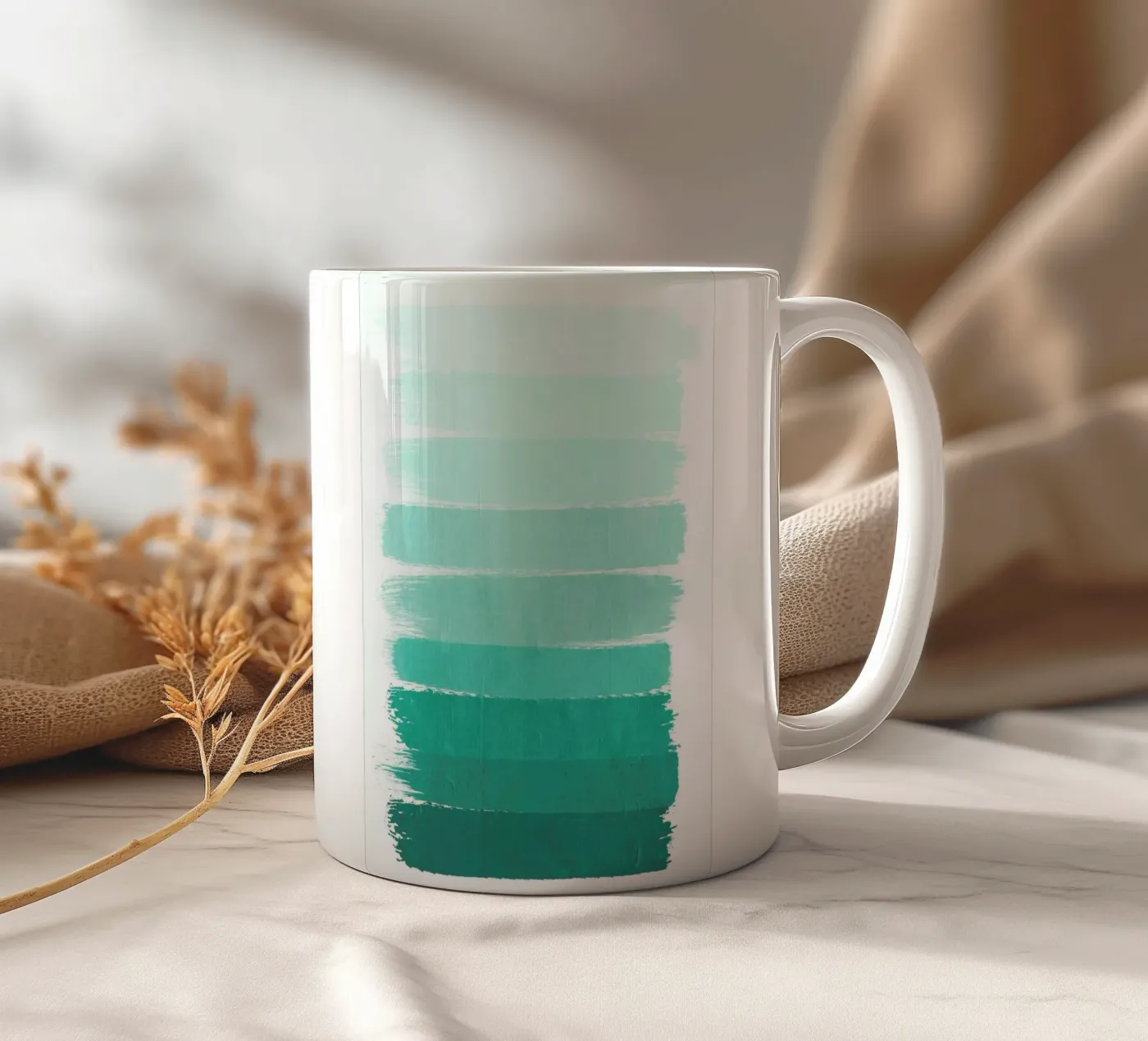 Ombre Ocean ceramic mug by Charlotte Winter