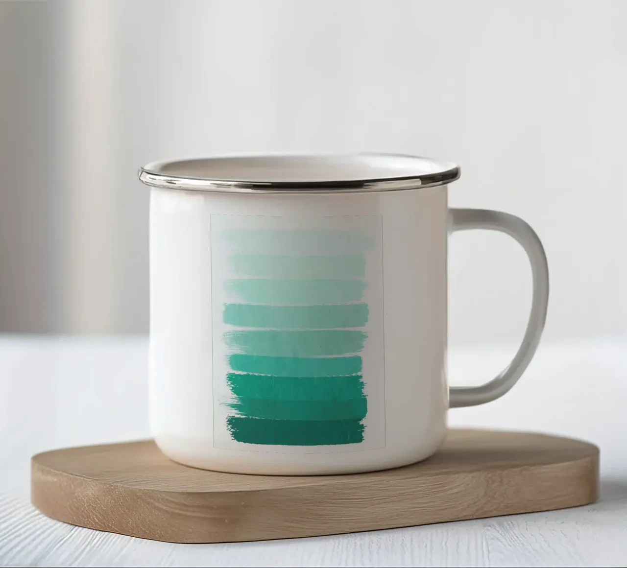 Ombre Ocean tazza in smalto da Charlotte Winter