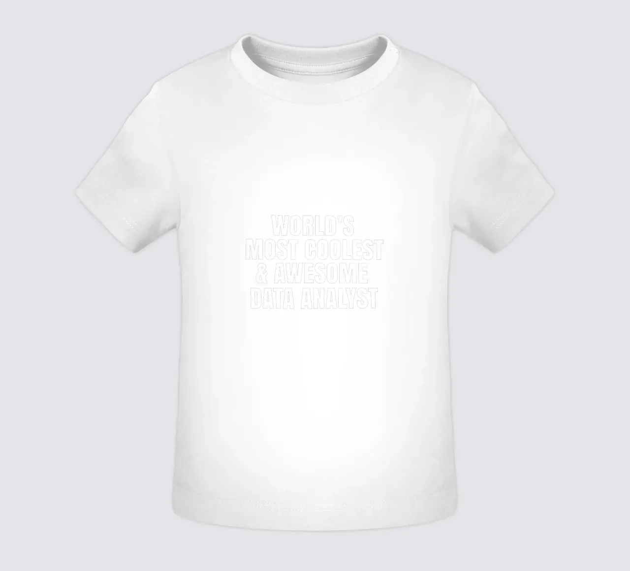 World's most coolest and awesome data analyst camiseta de bebé de happieeagle