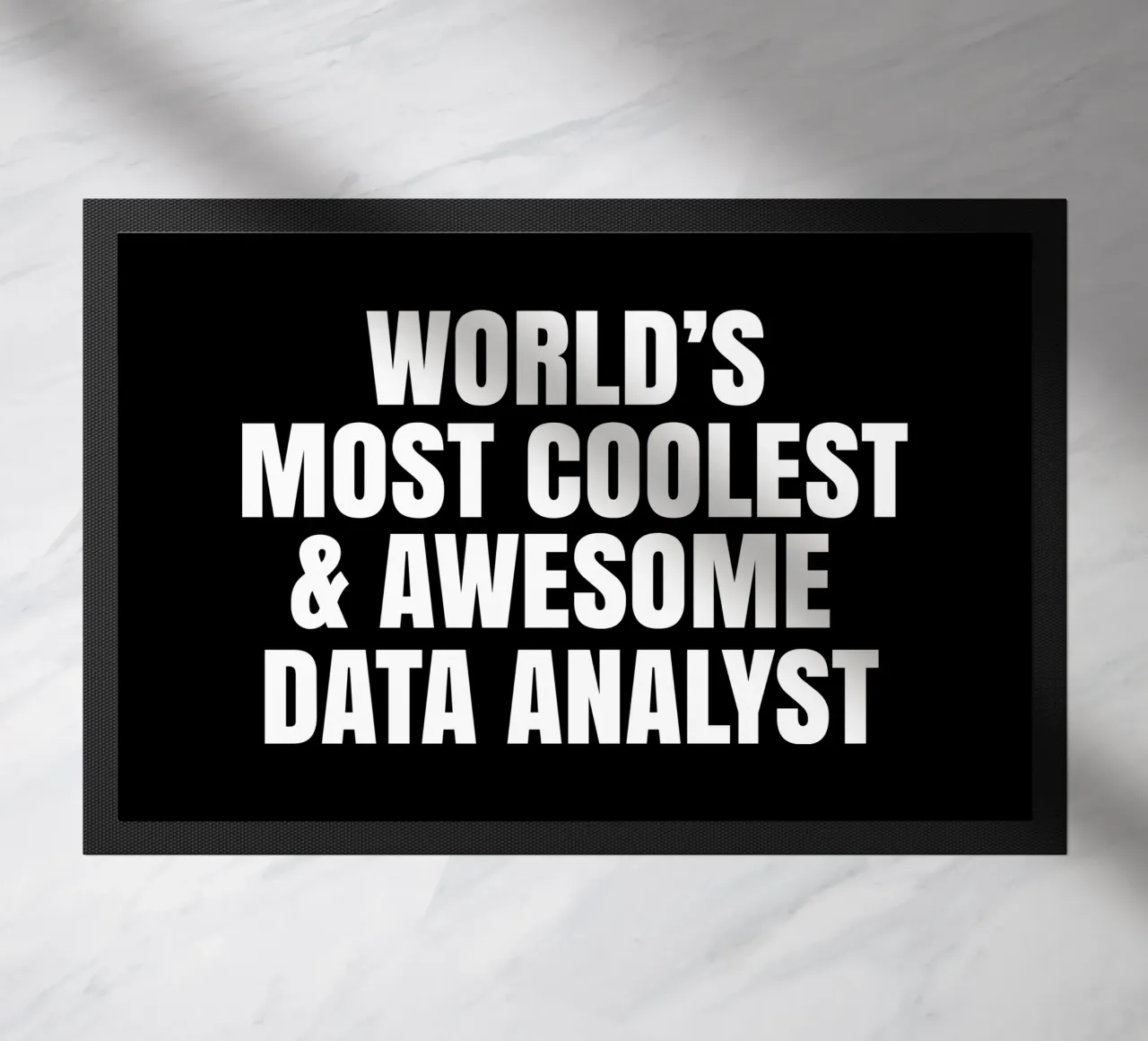 World's most coolest and awesome data analyst Fußmatte von happieeagle
