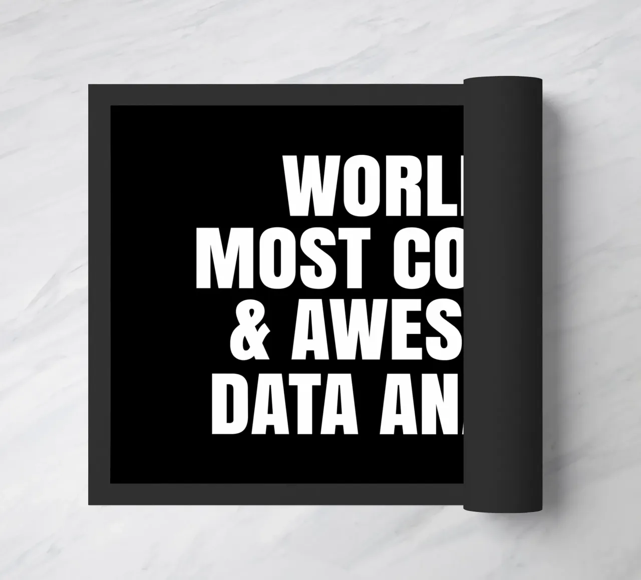 World's most coolest and awesome data analyst Fußmatte von happieeagle
