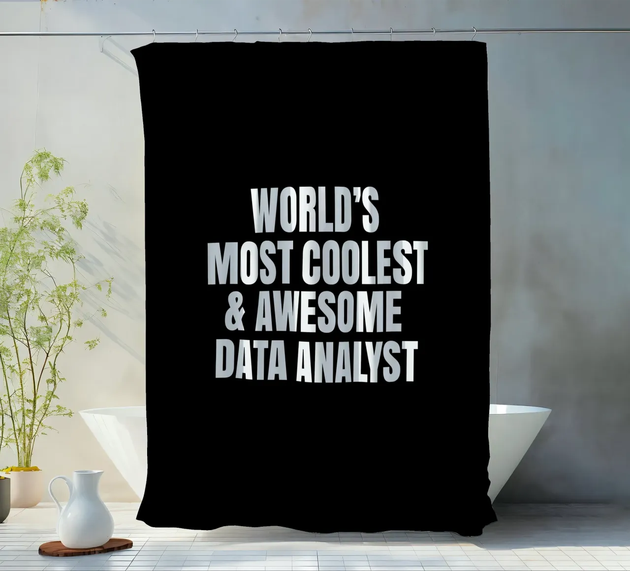 World's most coolest and awesome data analyst Duschvorhang von happieeagle