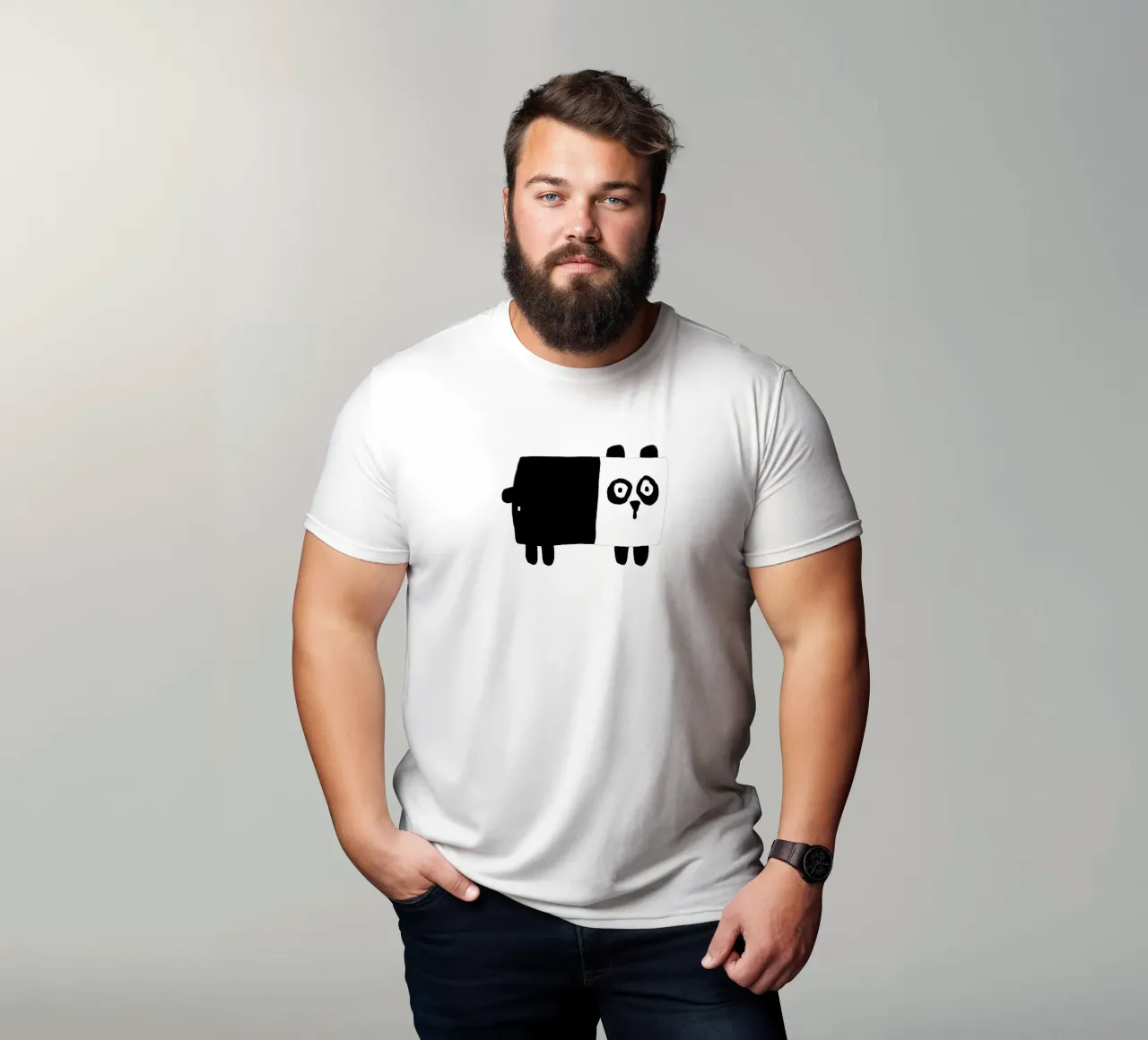 Panda t-shirt da aucontraire