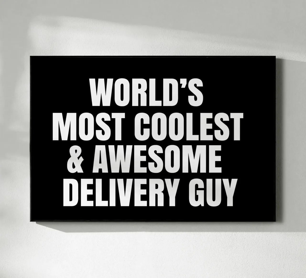 World's most coolest and awesome delivery guy plexiglass da happieeagle