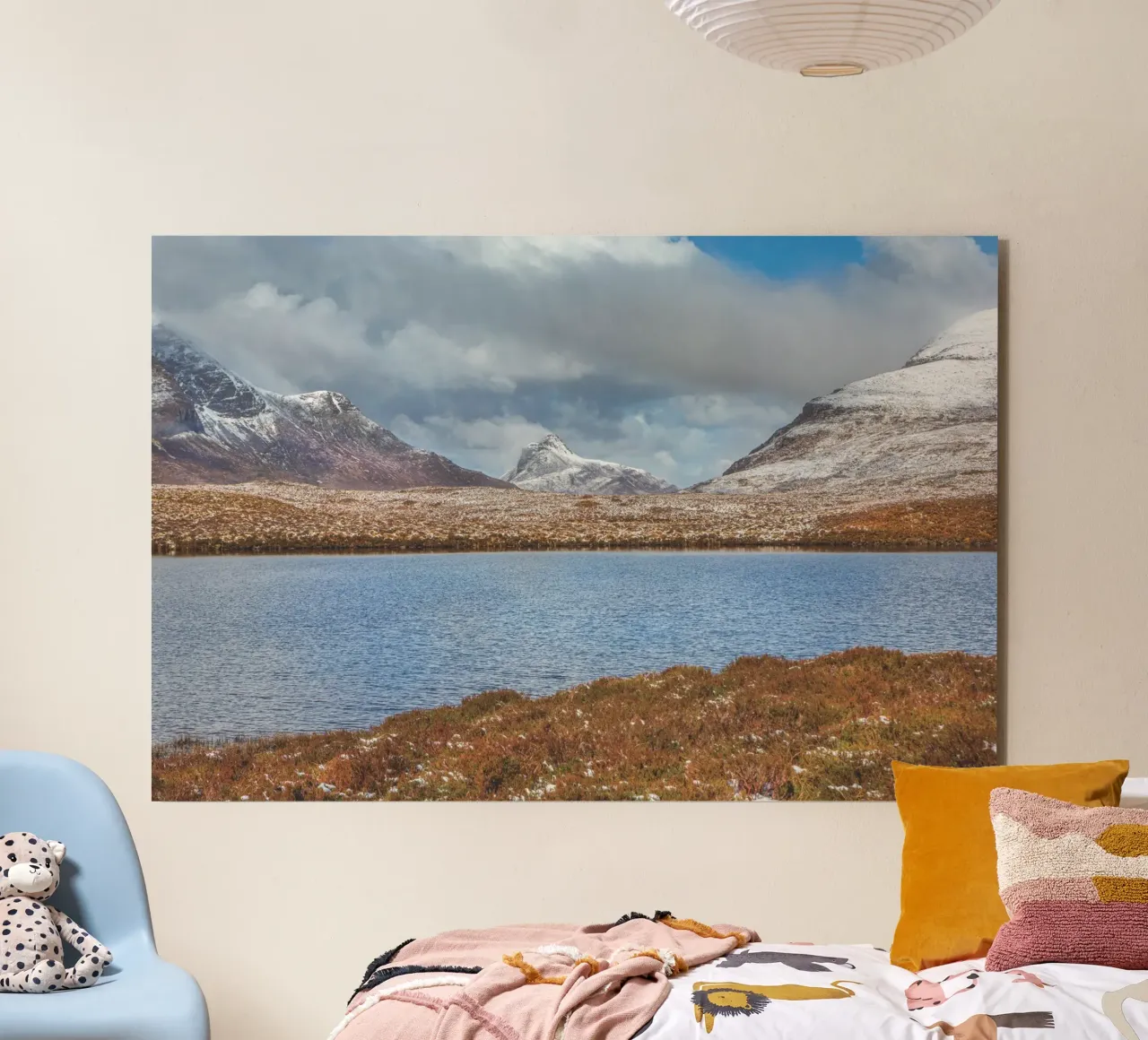 Paesaggio di neve delle Highlands alluminio dibond da Dave Hare Photography