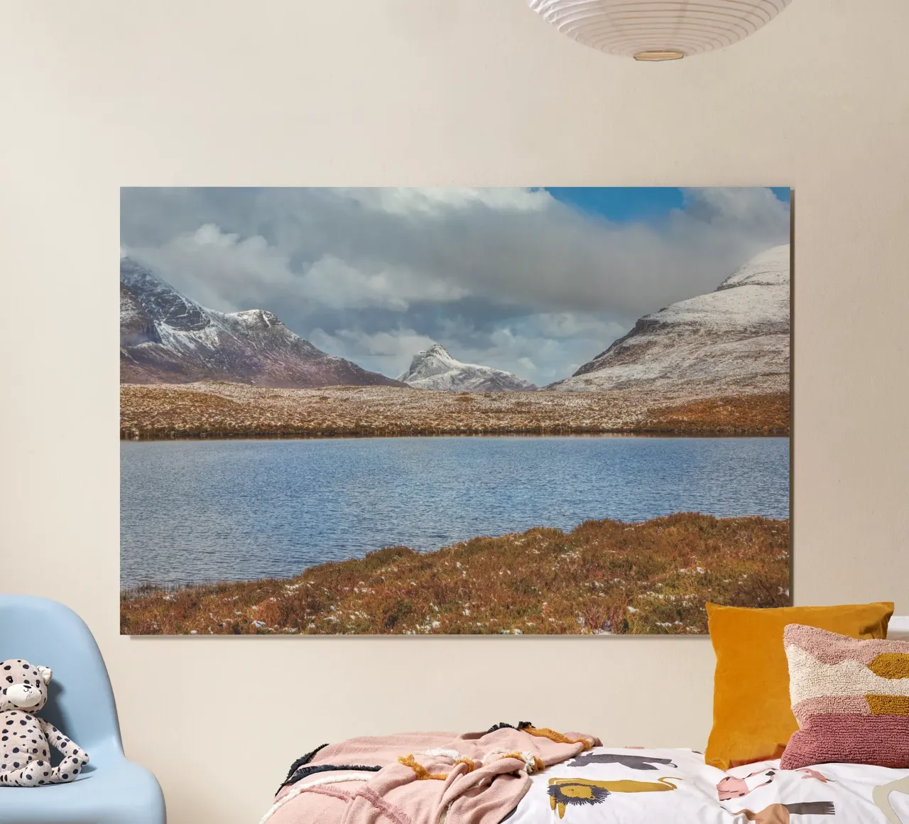Paesaggio di neve delle Highlands poster da Dave Hare Photography