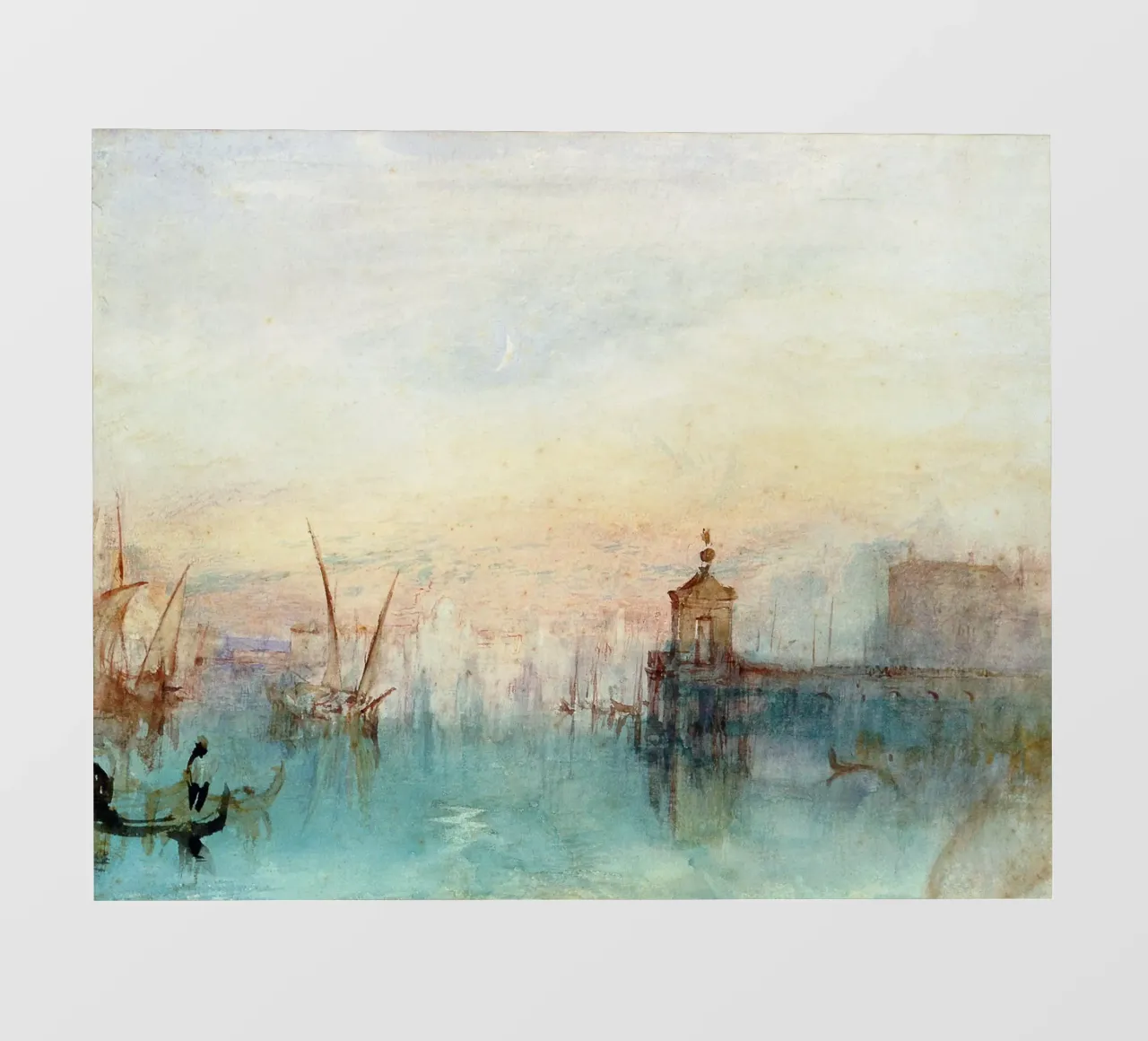 William Turner - Venezia con la prima luna crescente telo in pvc da ARTOTHEK
