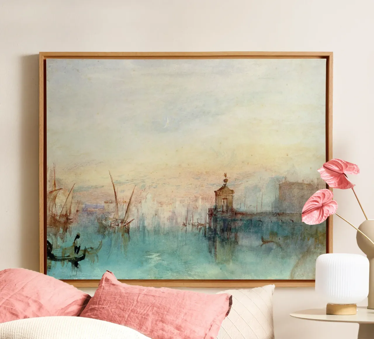 William Turner - Venice with a first crescent moon canvas by ARTOTHEK