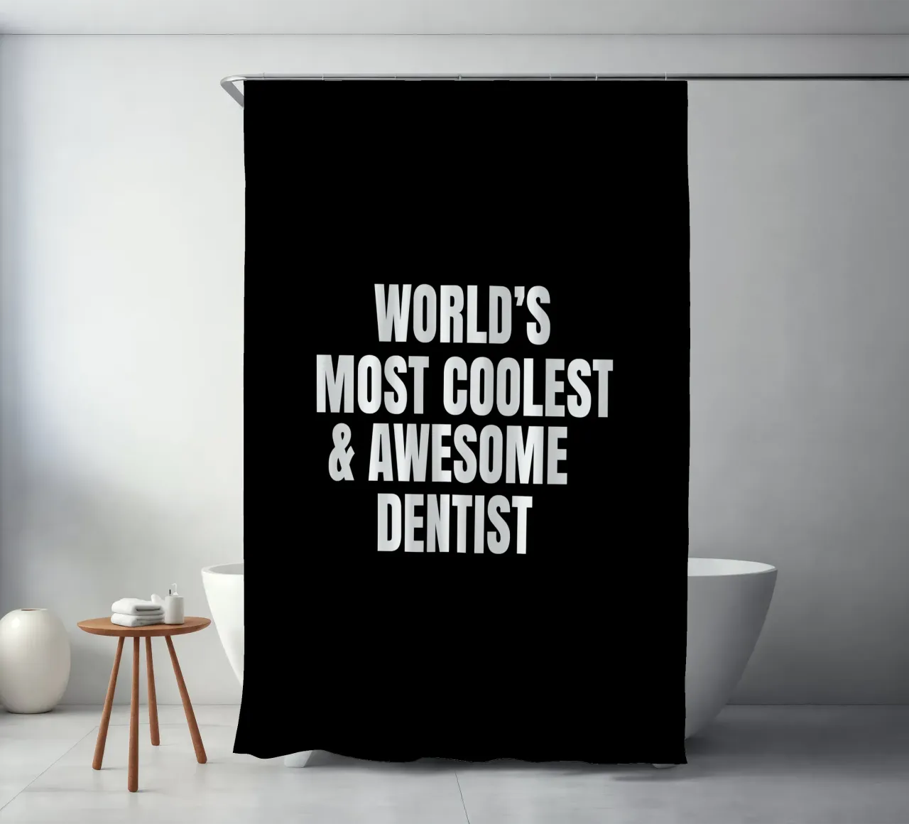 World's most coolest and awesome dentist shower curtain by happieeagle