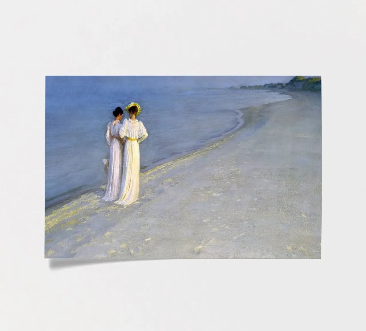 Peter Severin Kroyer - Sommerabend in Skagen Stickerbogen von ARTOTHEK