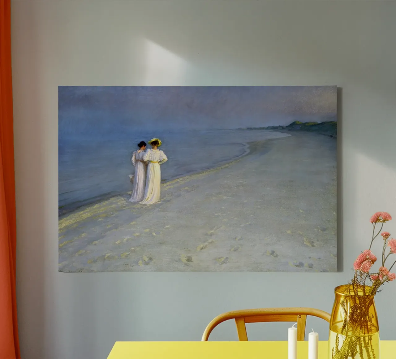 Peter Severin Kroyer - Zomeravond in Skagen canvas van ARTOTHEK