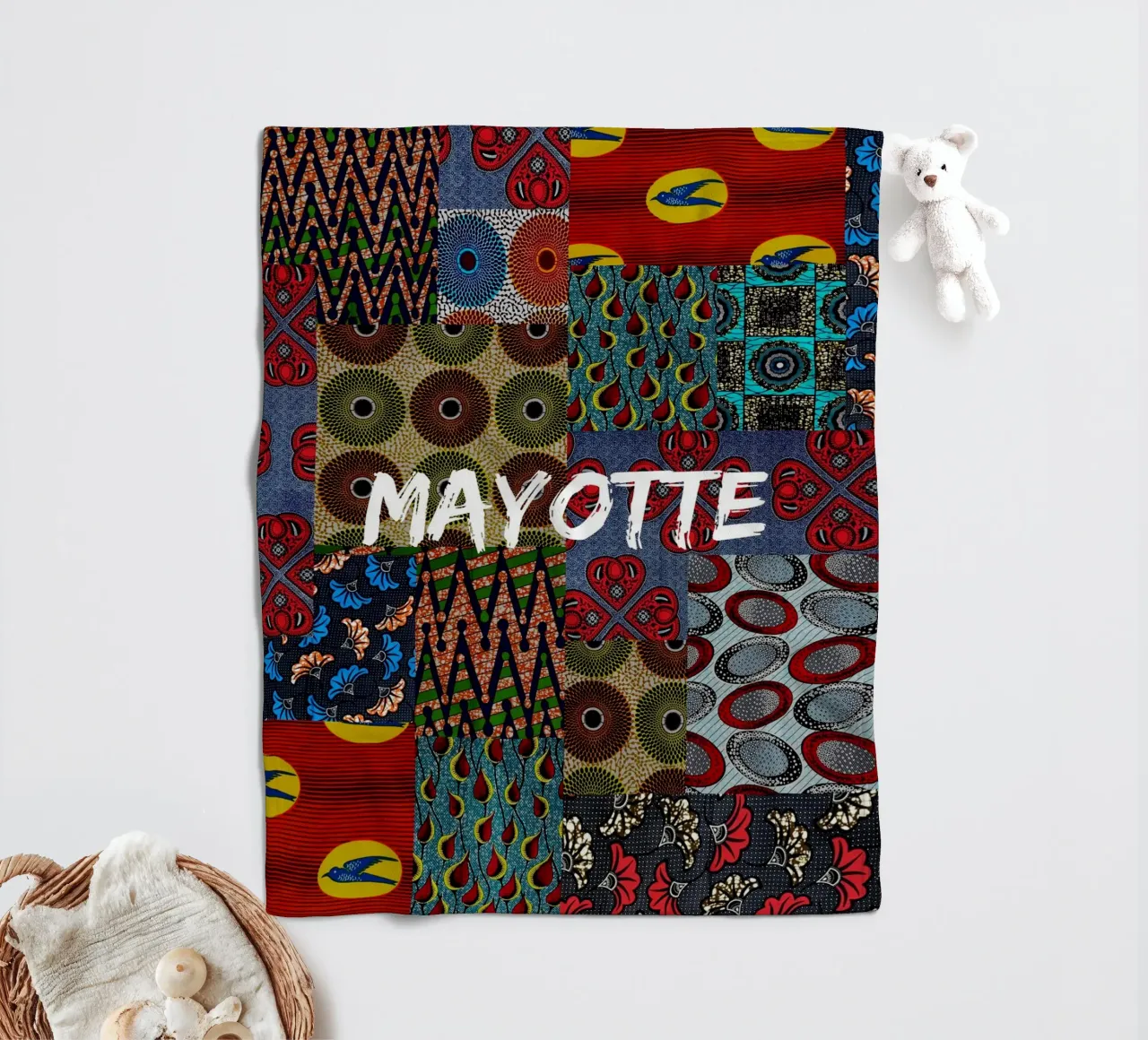 Mayotte Fleecedecke von Mathudace Créas