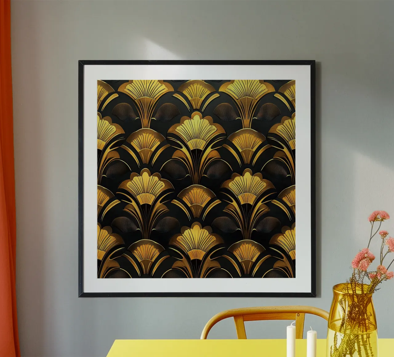 Art déco "Skyline Luxe" carta hahnemühle da Nikis Art Studio