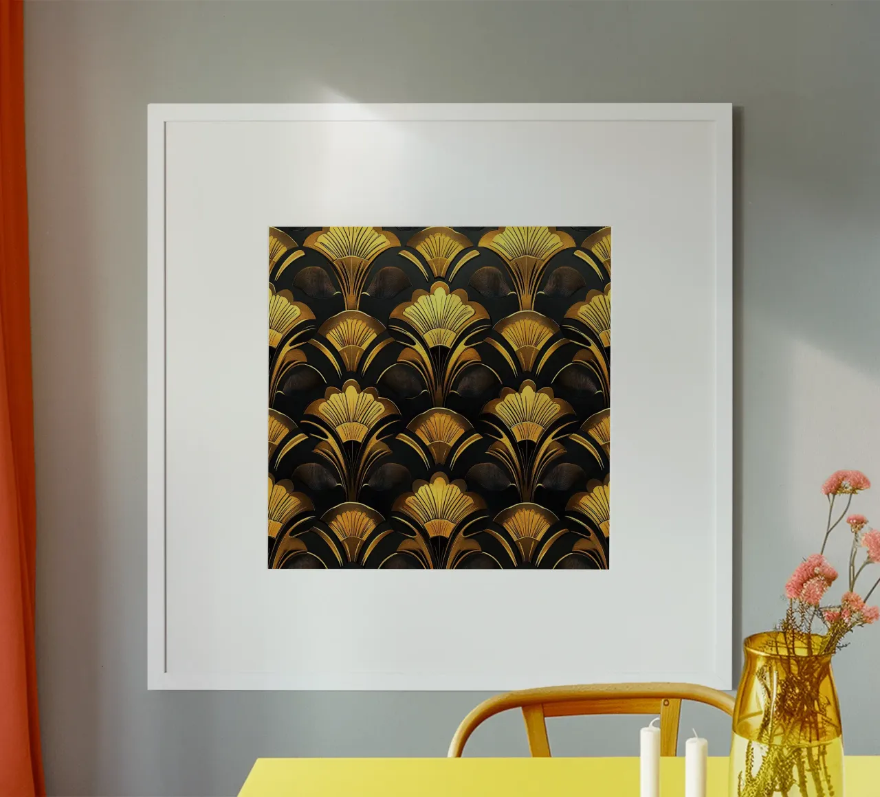 Art déco "Skyline Luxe" carta hahnemühle da Nikis Art Studio