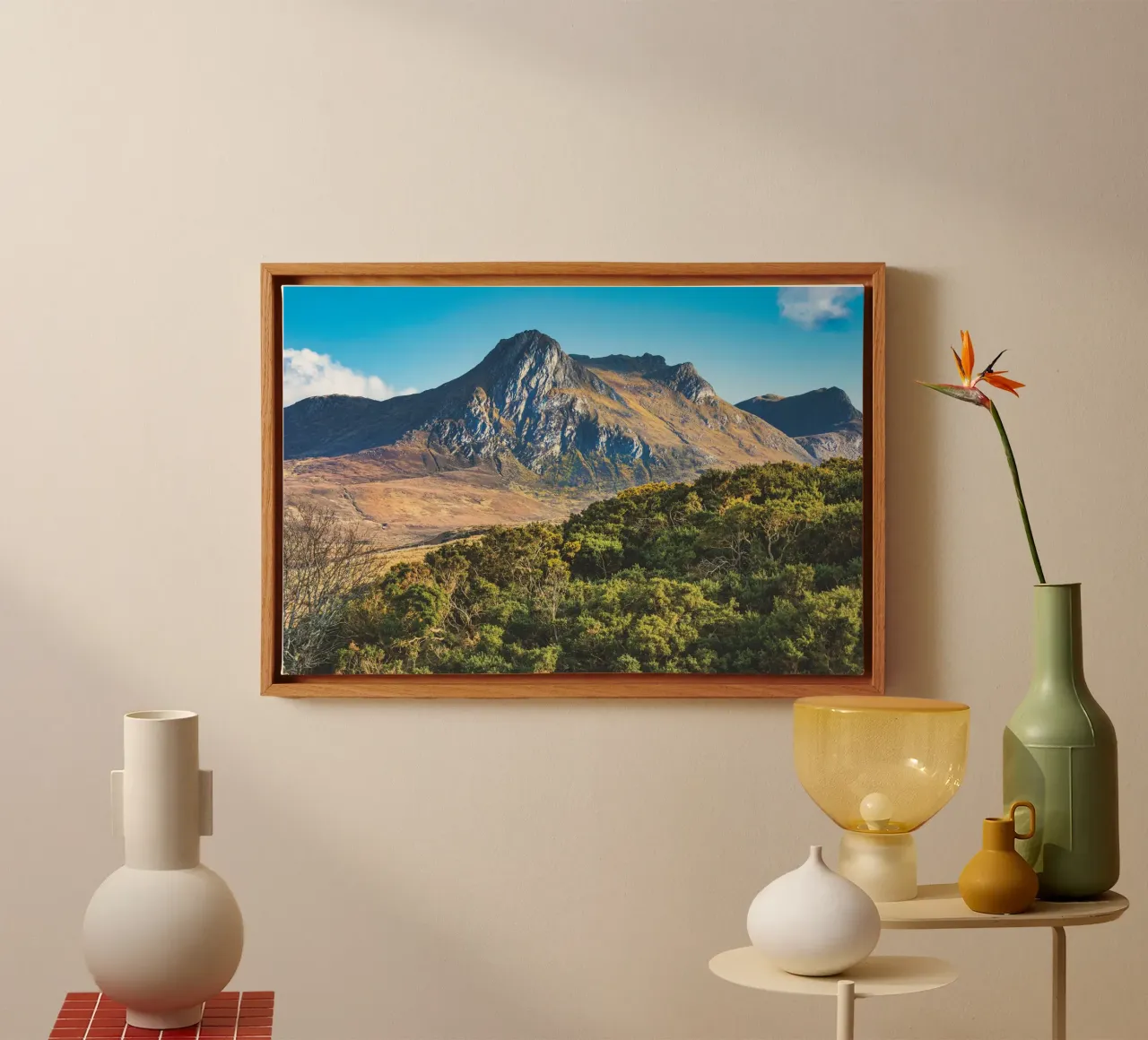 Highland woods and mountains canvas with Floater frame by Dave Hare Photography