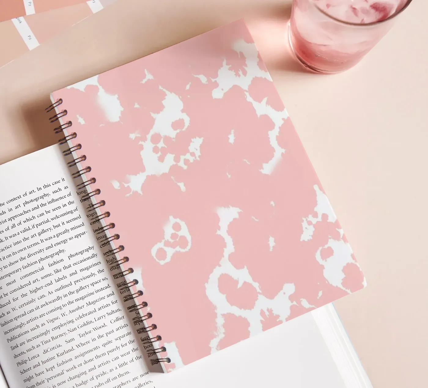 Rosequartz spiral notebook by Charlotte Winter