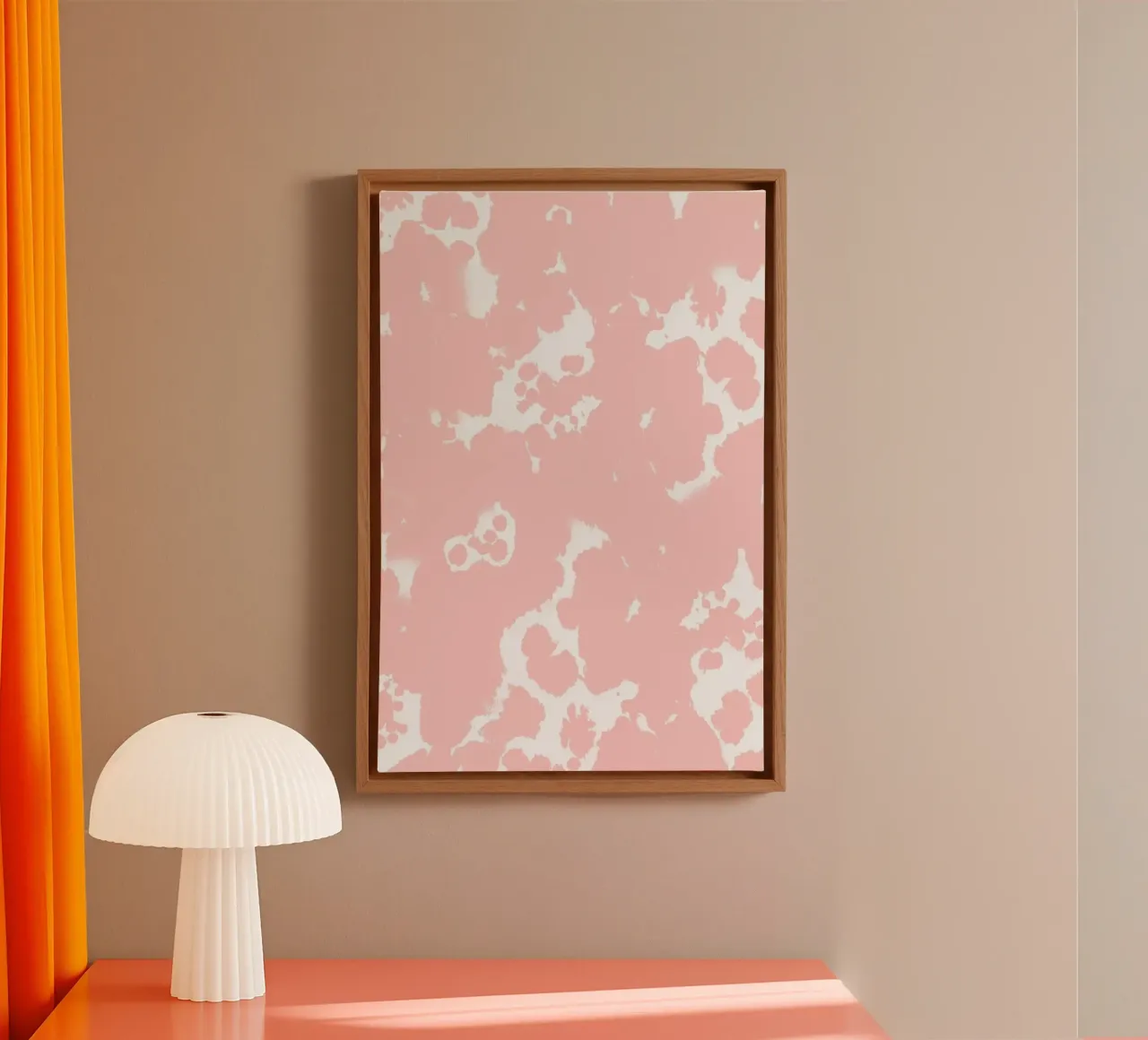 Rosequartz tela con Cornice a cassetta da Charlotte Winter