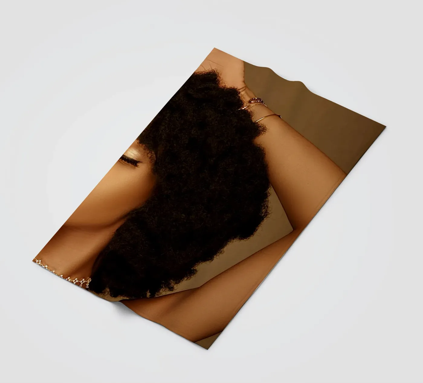 Afro Rhythmscape fleecedeken van Mathudace Créas