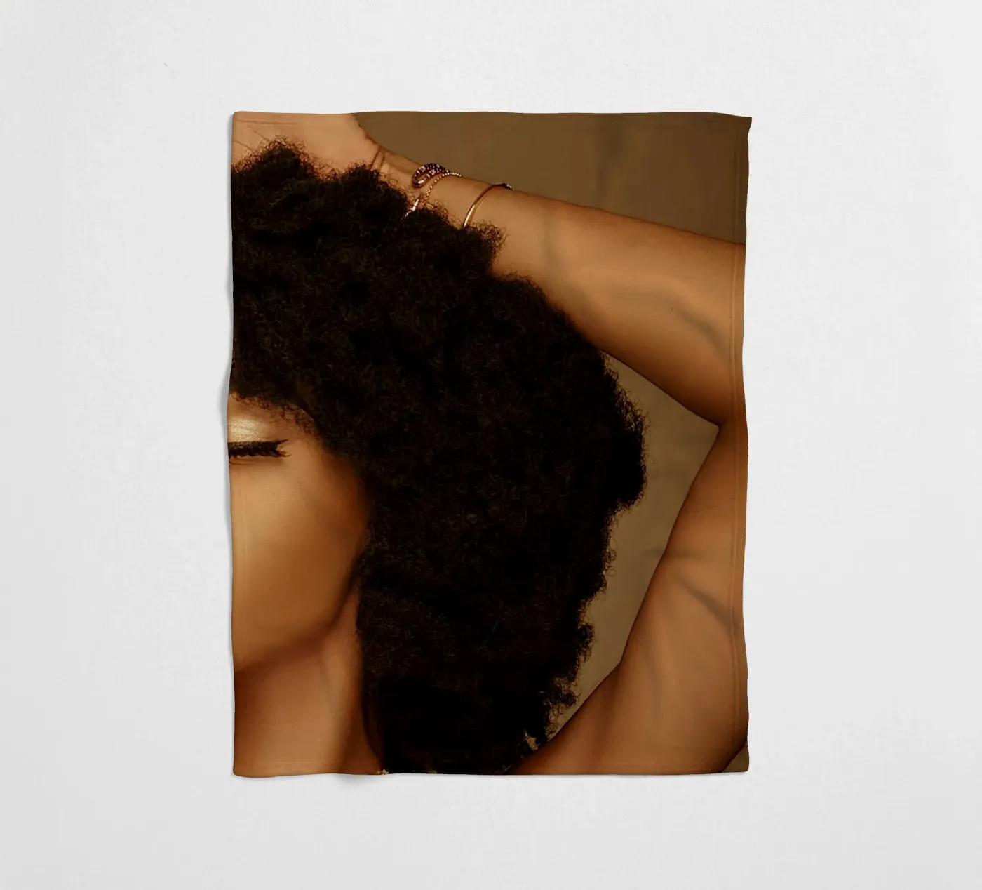 Afro Rhythmscape fleecedeken van Mathudace Créas
