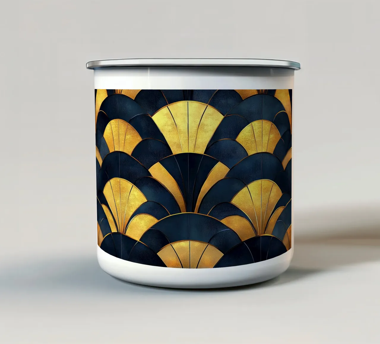 Art Deco tazza in smalto da Nikis Art Studio