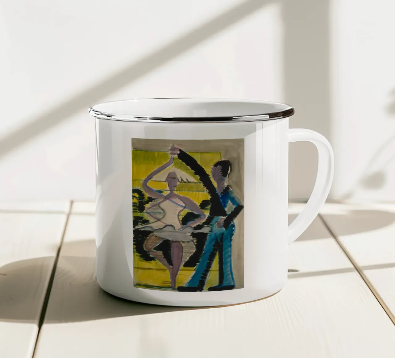 Ernst Ludwig Kirchner - Ballerina piroettante tazza in smalto da ARTOTHEK