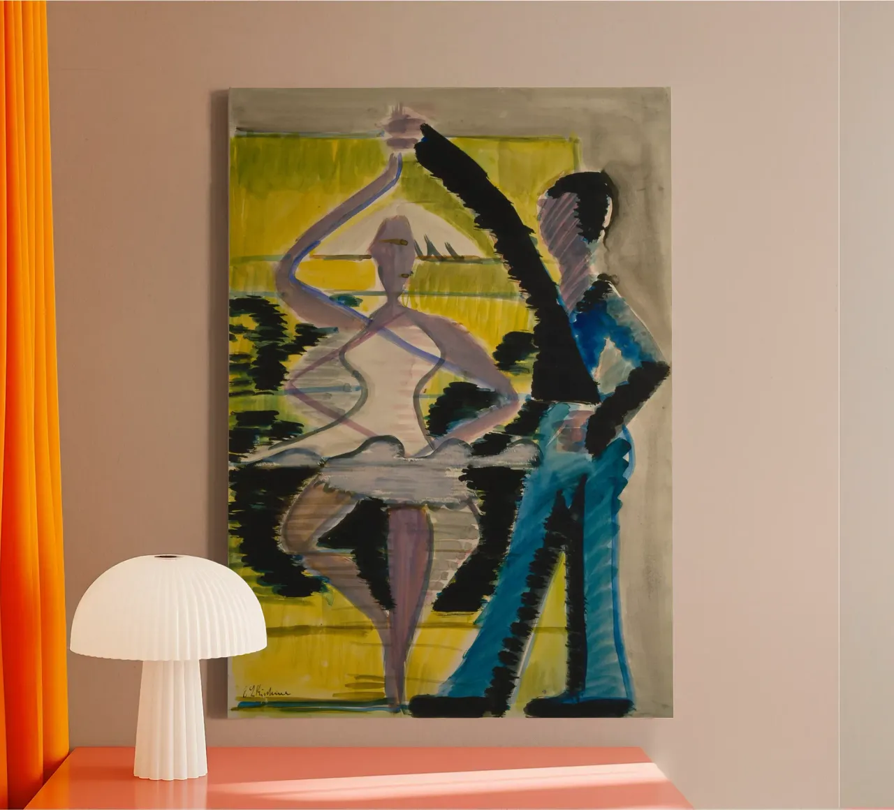Ernst Ludwig Kirchner - Pirouetting Dancer canvas by ARTOTHEK