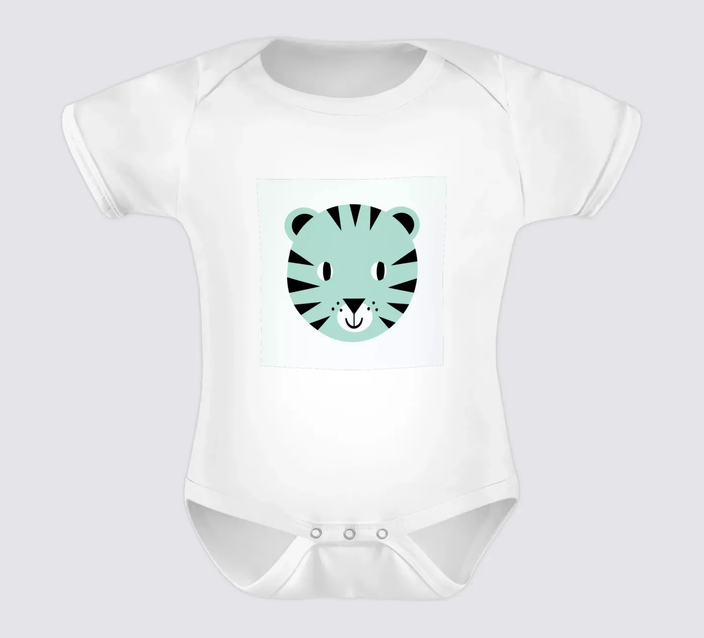 Tiger body neonato maniche corte da Charlotte Winter