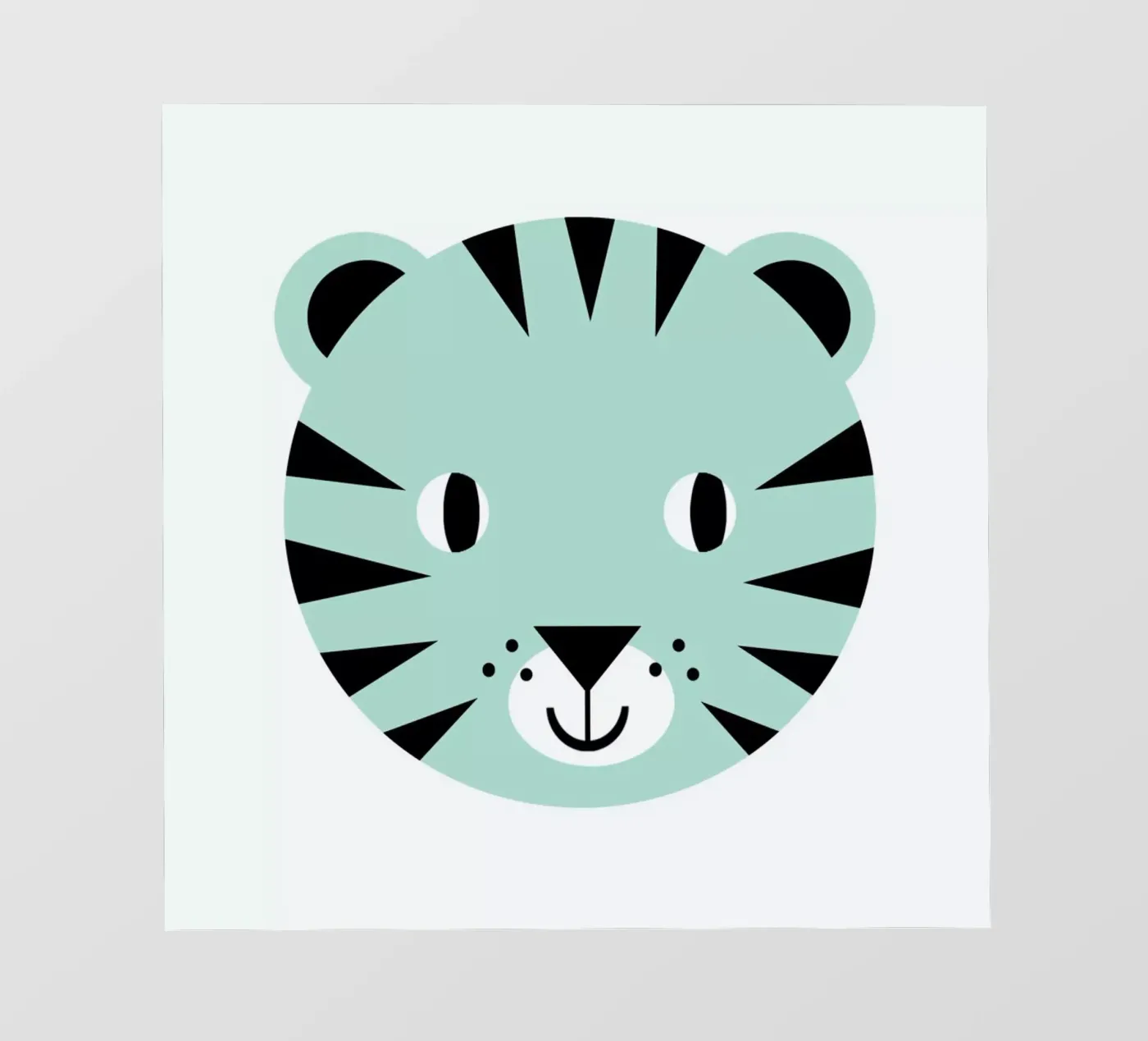 Tiger backlit folie van Charlotte Winter