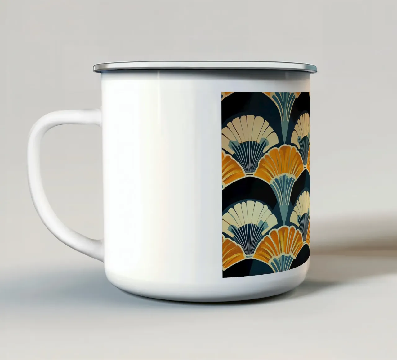 Art déco tazza in smalto da Nikis Art Studio