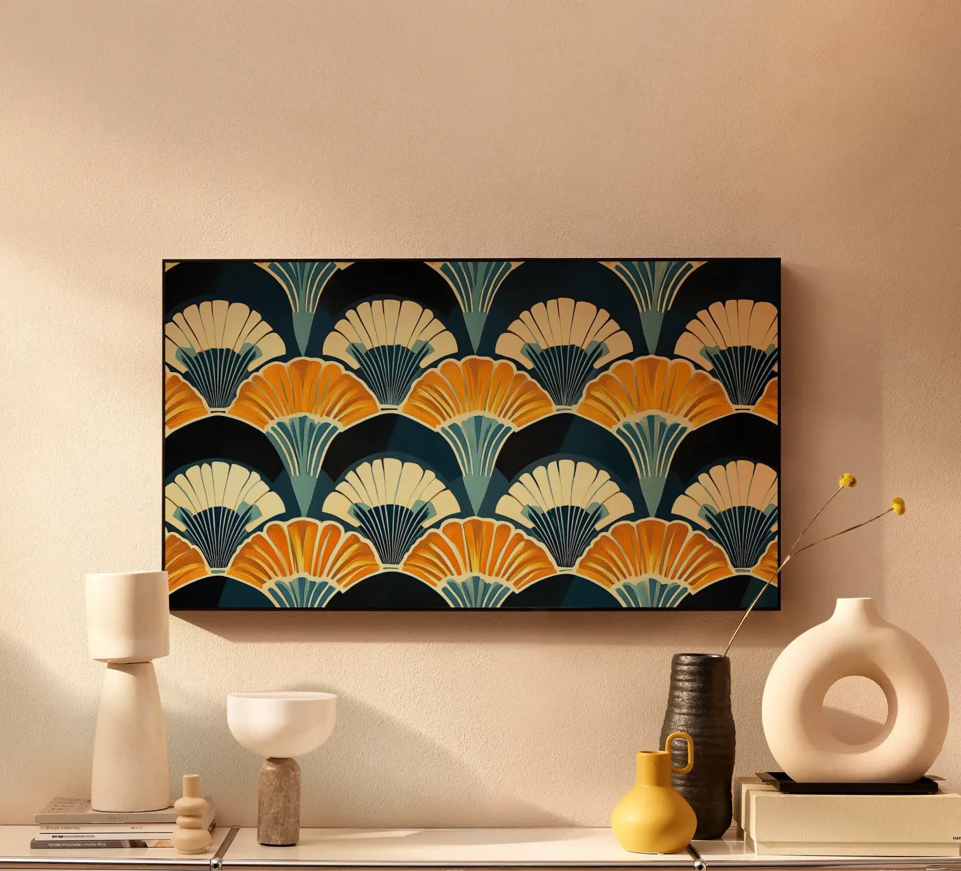 Art déco acrylic glass by Nikis Art Studio