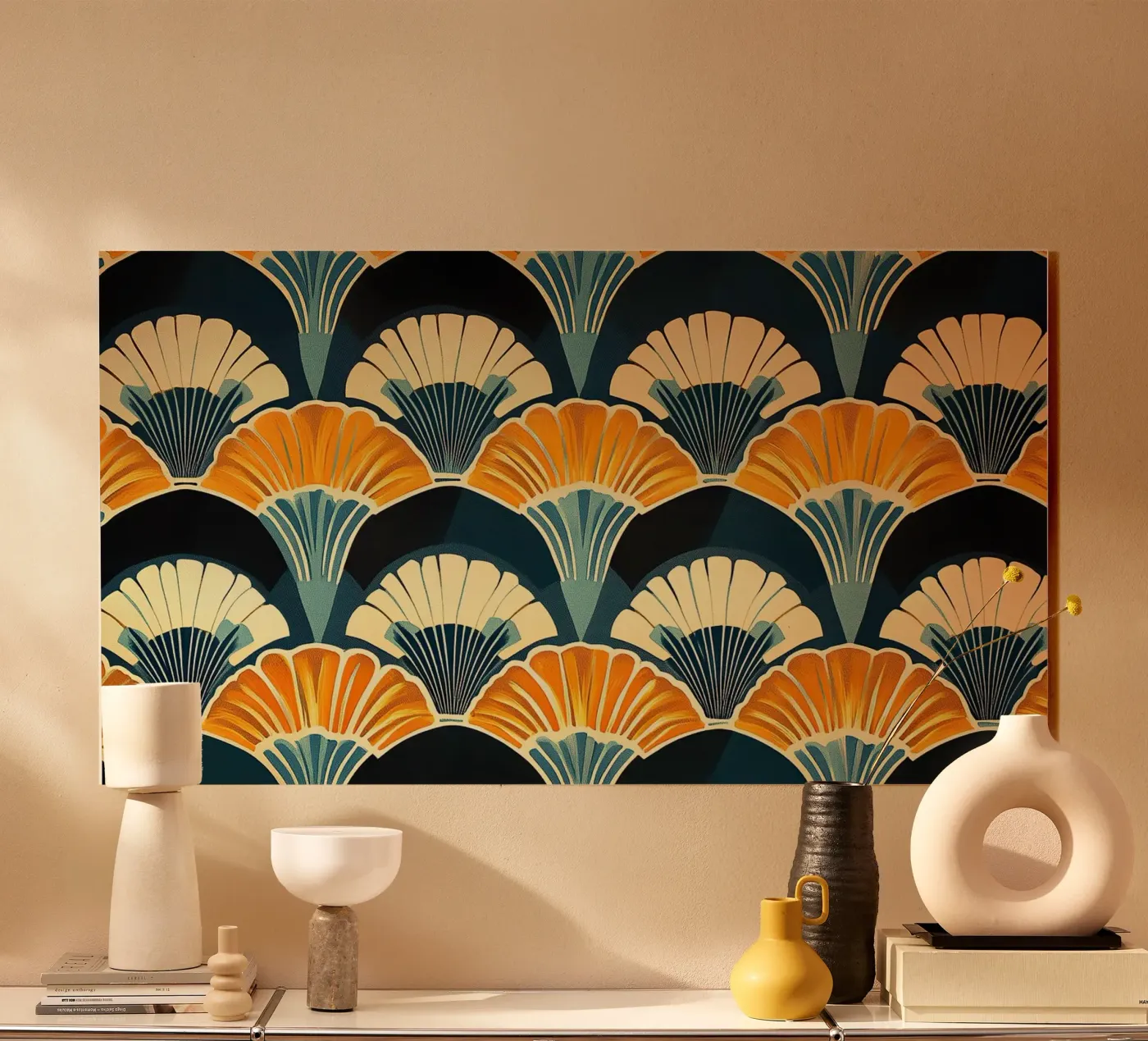 Art déco acrylic glass by Nikis Art Studio