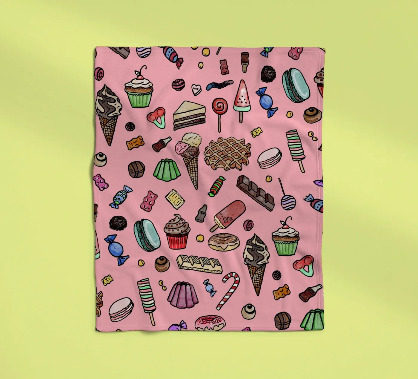 Sweets fleece blanket by miriamkross