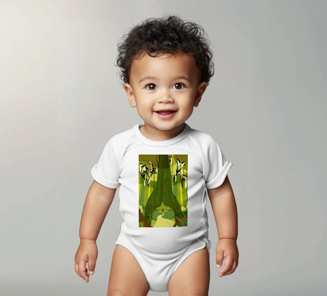 Colobus Monkey body neonato maniche corte da Dieter Braun