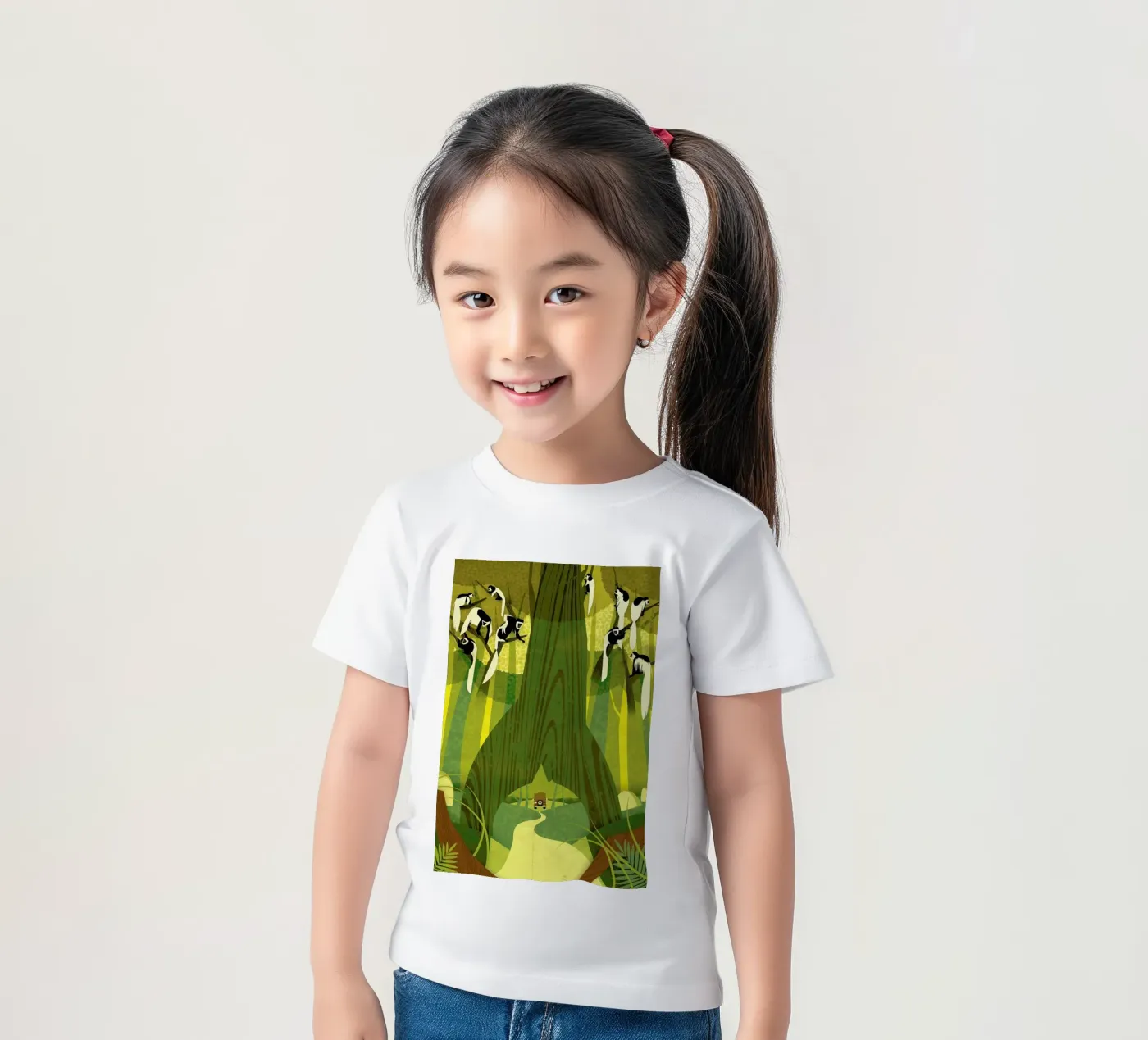 Colobus Monkey kinder t-shirt van Dieter Braun