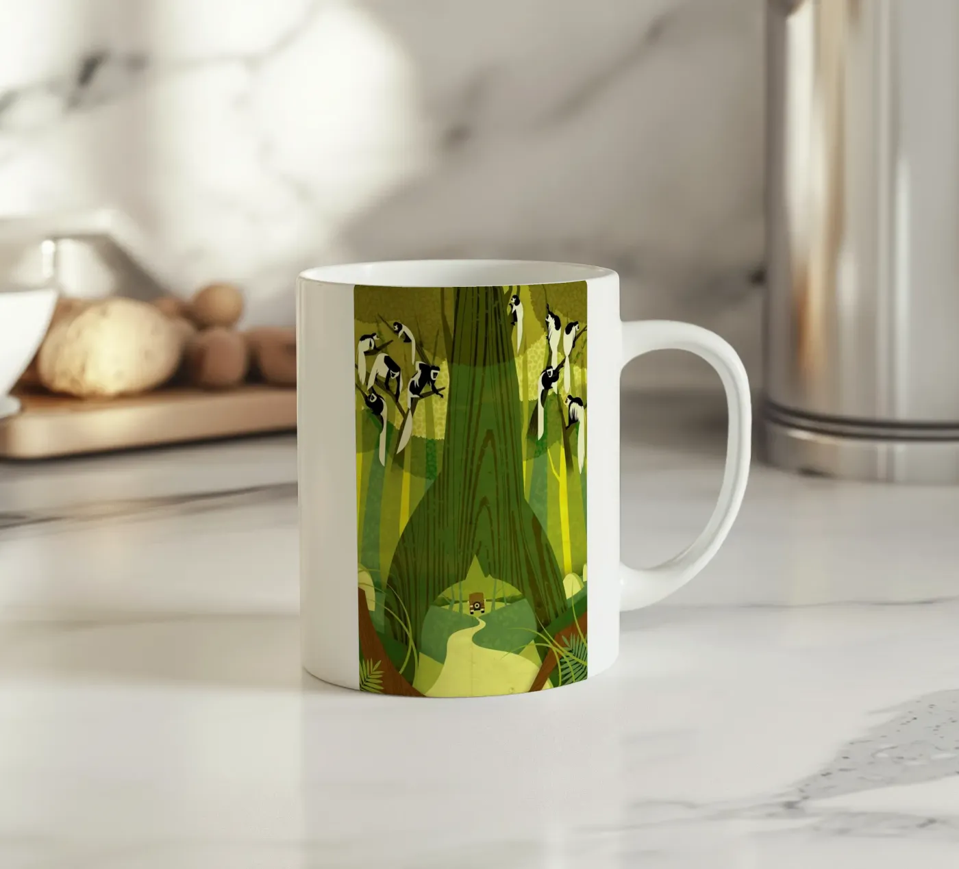 Colobus Monkey mug en céramique de Dieter Braun