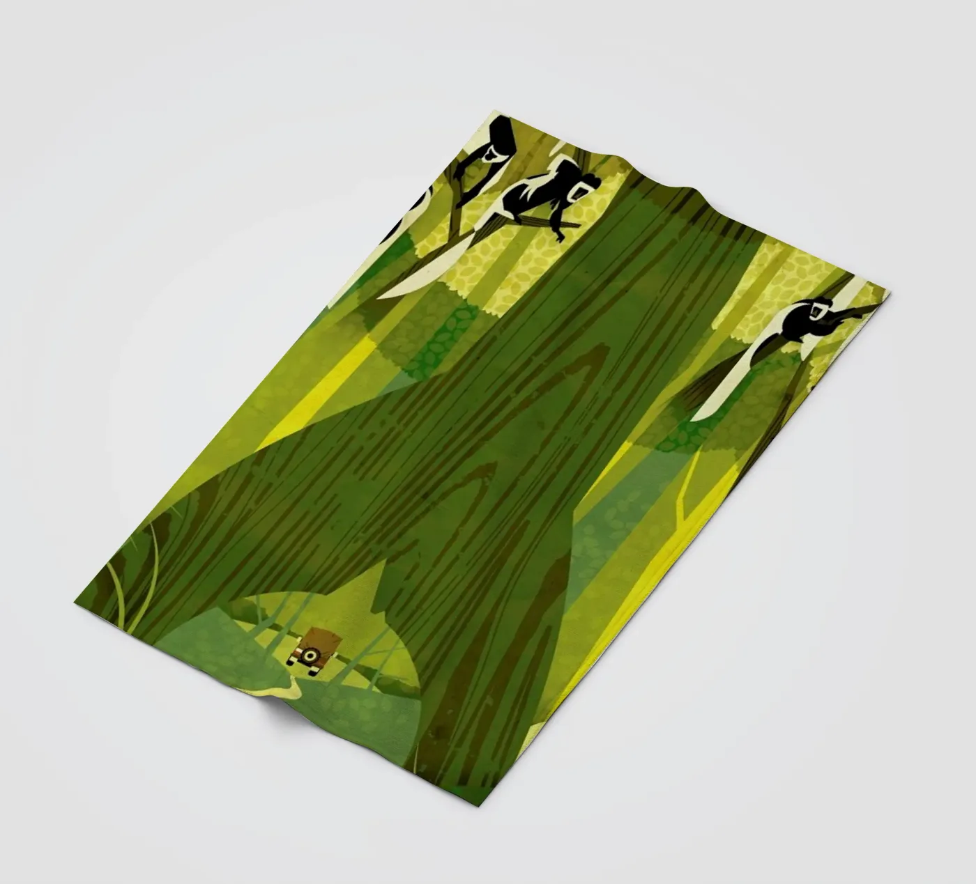 Colobus Monkey Fleecedecke von Dieter Braun