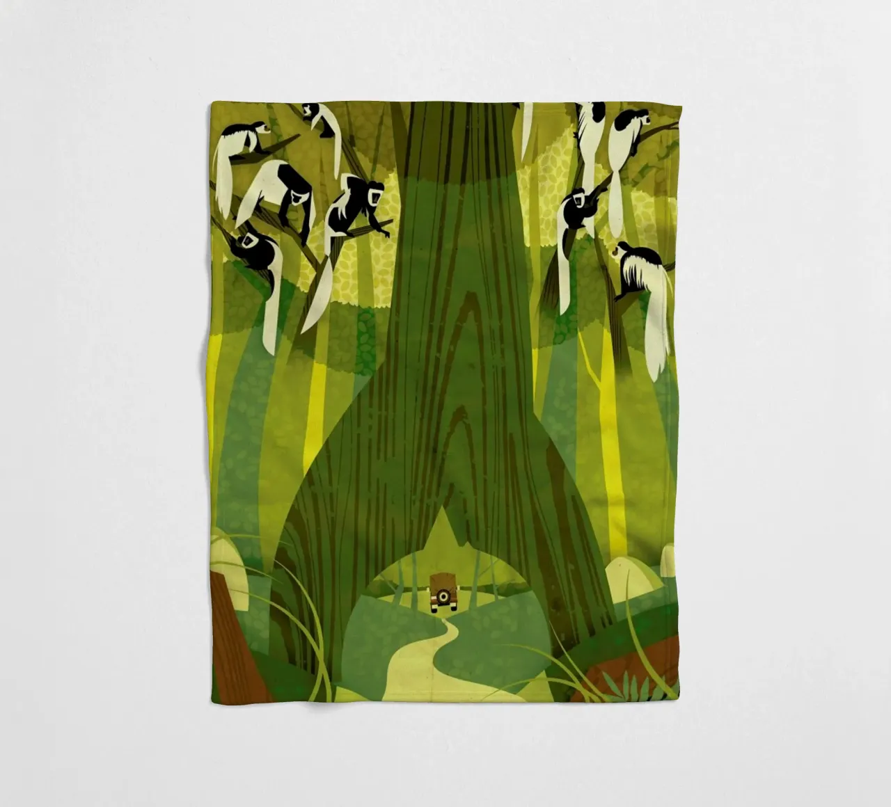Colobus Monkey coperta in pile da Dieter Braun