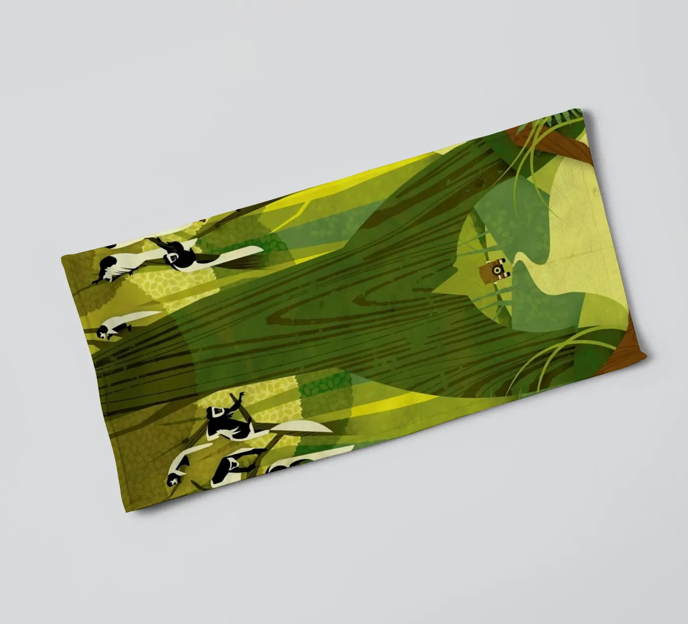 Colobus Monkey badhanddoek van Dieter Braun