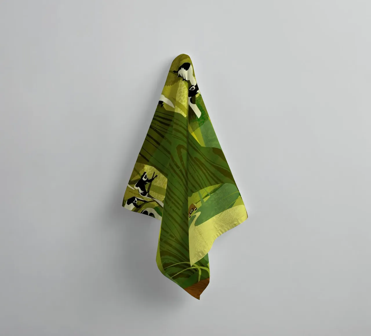 Colobus Monkey towel by Dieter Braun