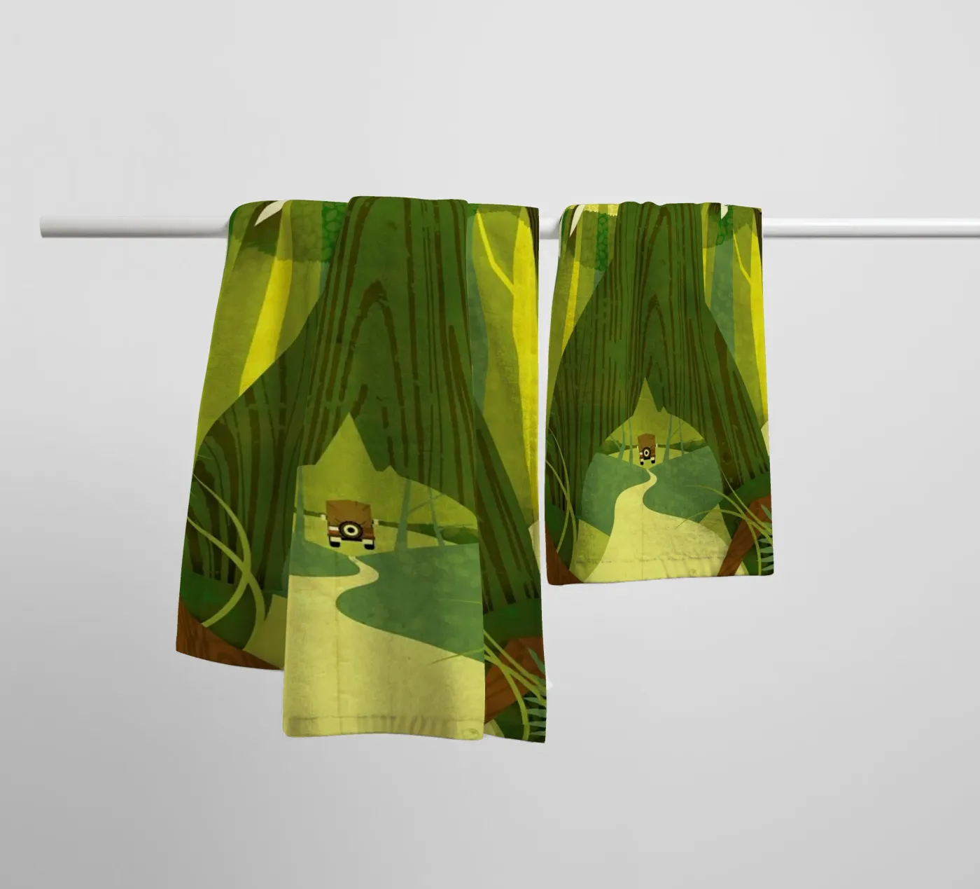 Colobus Monkey badhanddoek van Dieter Braun