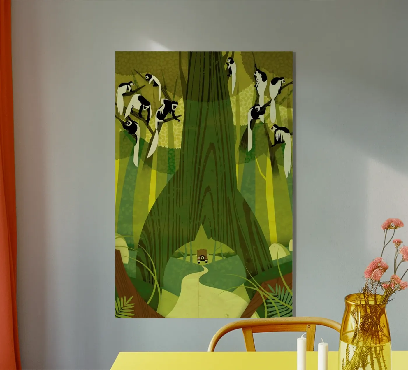 Colobus Monkey plexiglas de Dieter Braun