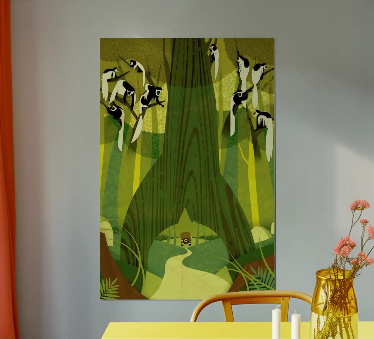 Colobus Monkey carta hahnemühle da Dieter Braun