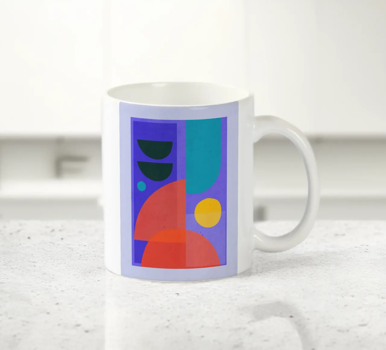 Forme astratte moderne e minimali a1 tazza in ceramica da ThingDesign